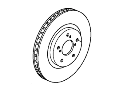 Acura 45251-TK8-A02 Disc Brake Rotor Left