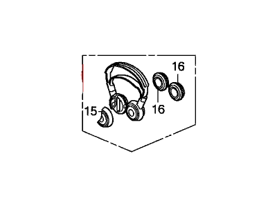 Acura 39580-TZ5-A22 Unit Assembly, Headphone