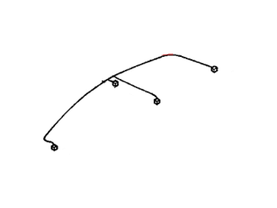 Acura 73129-SZ3-000 Seal, Front Windshield Molding Side 73129-SZ3-000 Acura Seal, Front Windshield Molding Side Illustration 1 of 1