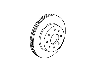 Acura 45251-S84-A01 Disk, Front Brake (14")