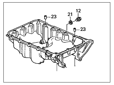 1999 Acura CL Oil Pan - 11200-P8A-A00