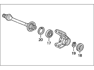 1998 Acura CL Axle Shaft - 44500-S84-A00