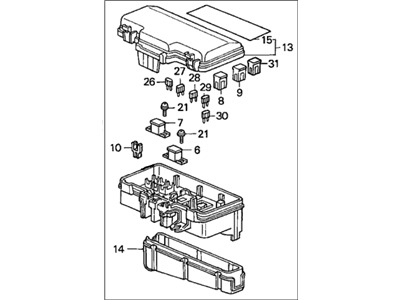8-97022-767-0 Acura Clip, Harness Illustration 1 of 1