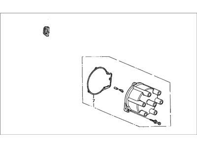 1998 Acura CL Distributor Cap - 30102-P8A-A01