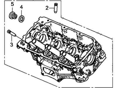 Acura 12100-5G0-305 Cylinder Head Assembly, Front
