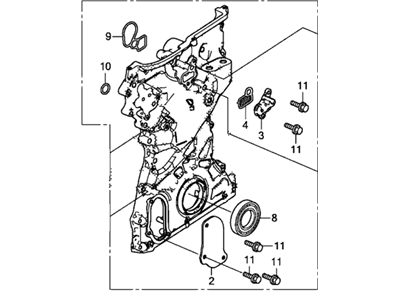 2020 Acura TLX Timing Cover - 11410-5A2-A10