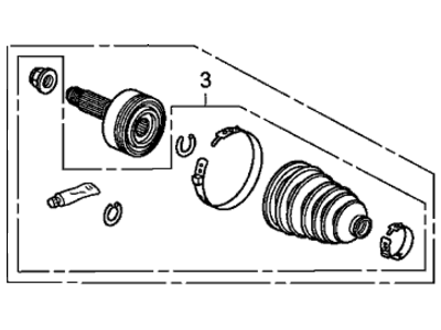 Acura RDX CV Joint - 44014-T2B-A21