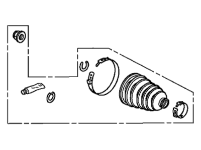 Acura 44018-T2B-A21 Boot Set, Outboard