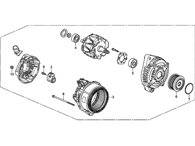 Acura Alternator - 31100-5G0-A02