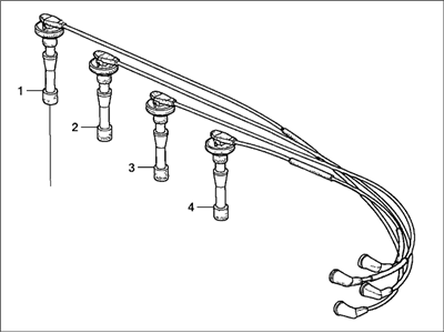 Acura 32700-PHK-405 Ignition Wire Assembly