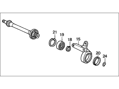 Acura 44500-SR3-J81 Half Shaft Assembly