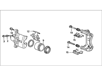 Acura 06452-SM5-505RM Right Front Caliper Sub-Assembly (Reman)