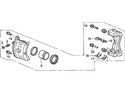 Acura 06452-S0X-505RM Caliper Sub-Assembly