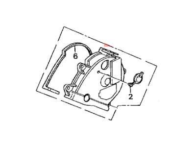 2002 Acura MDX Timing Cover - 11820-P8A-A00
