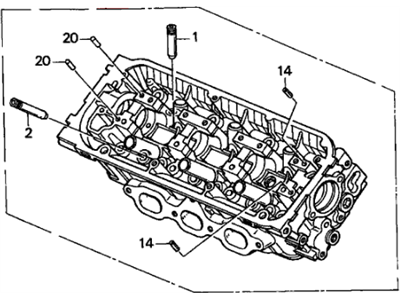 1999 Acura TL Cylinder Head - 12300-P8F-305