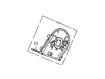 Acura 11860-P8A-A00 Plate Assembly, Front Timing Belt Back Cover