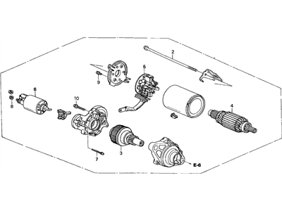 Acura 06312-PGK-515RM Remanufactured Starter Motor (Sm-44231) (Sm-44247) (Reman) (Cme/Mitsuba)