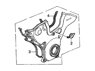 2001 Acura TL Timing Cover - 11810-P8A-A00