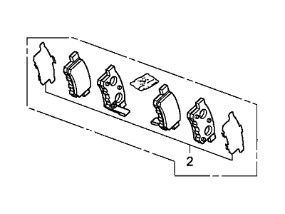 2010 Acura TSX Brake Pad Set - 43022-TA0-A41