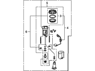 Acura TL Fuel Pump - 17045-TA6-A00