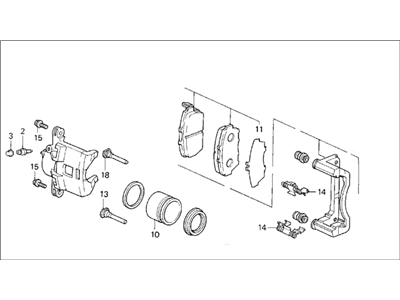 Acura 06452-ST7-505RM Right Front Caliper Sub-Assembly (Reman)