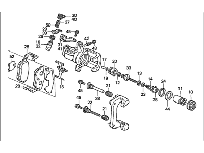 Acura Integra Brake Caliper - 43210-SR3-023