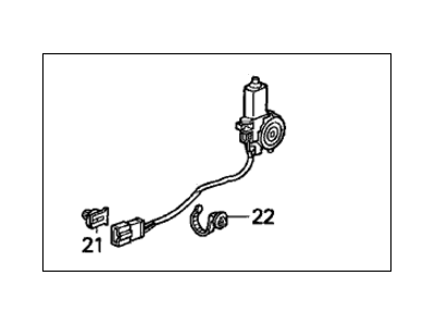 2001 Acura Integra Window Motor - 72255-SR3-505