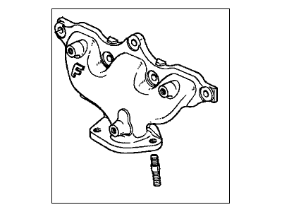 Acura 18000-P8E-L00 Manifold Assembly, Front Exhaust