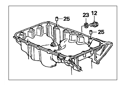 Acura MDX Oil Pan - 11200-PGE-A00