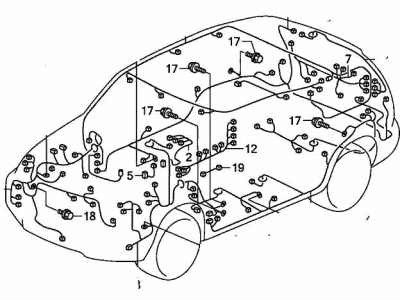73225-SW5-A00 Acura Rear Windshield Dam Rubber Illustration 1 of 1