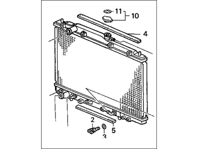 Acura 19010-RDJ-A52 Radiator