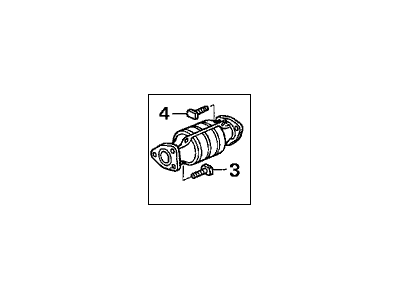 2006 Acura TL Catalytic Converter - 18160-RCA-S00