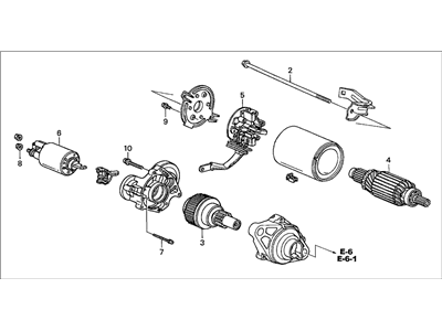 Acura 31200-PGK-A02 Starter Motor Assembly (Sm-44247) (Mitsuba)