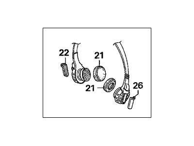 Acura 39580-S0X-A01 Headphone Unit (Panasonic)