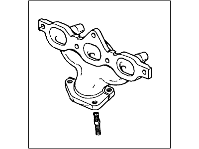 Acura 18010-P8E-L00 Manifold Assembly, Rear Exhaust