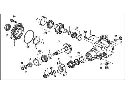 2006 Acura MDX Transfer Case - 29000-RDK-000