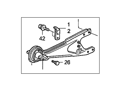 2005 Acura MDX Trailing Arm - 52371-S3V-A00