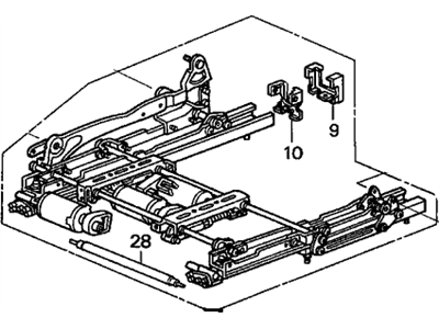 Acura 81660-S3V-A30 Adjuster Assembly, Driver Side Slide