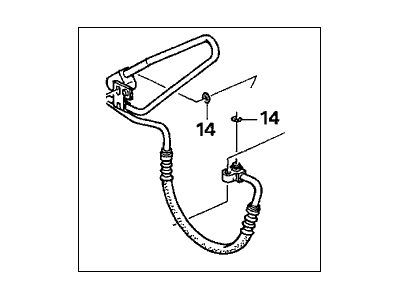 2002 Acura MDX A/C Hose - 80315-S3V-A04