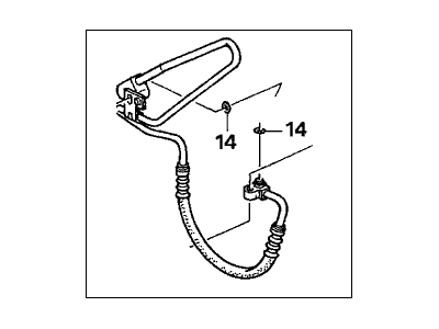 Acura MDX A/C Hose - 80315-S3V-A04