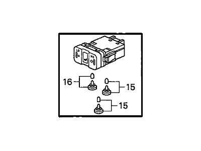 8-94408-414-0 Acura Bushing, Hinge Reclining Illustration 1 of 1