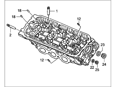 2001 Acura CL Cylinder Head - 12300-P8E-306