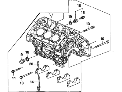 2007 Acura TL Engine Block - 11000-PVK-A00