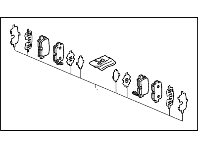 Acura MDX Brake Pad Set - 43022-S3V-A03