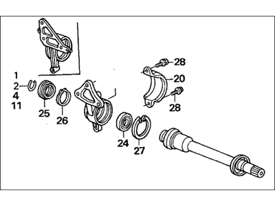 Acura MDX Axle Shaft - 44500-S3V-A00