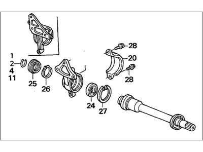 Acura 44500-S3V-A00 Front Half-Shaft