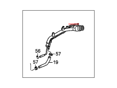 Acura 17660-S3V-A02 Fuel System-Filler Pipe