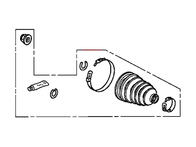 Acura CV Boot - 44018-TA0-A51