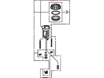 Acura TL Fuel Filter - 17048-TA6-A00