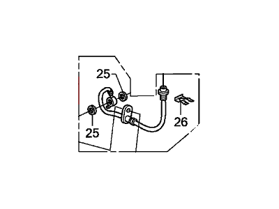 2012 Acura TSX Brake Line - 01466-TA0-A00